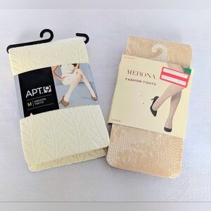 APT. 9 Cream Sweater Tights & Fashion Tights